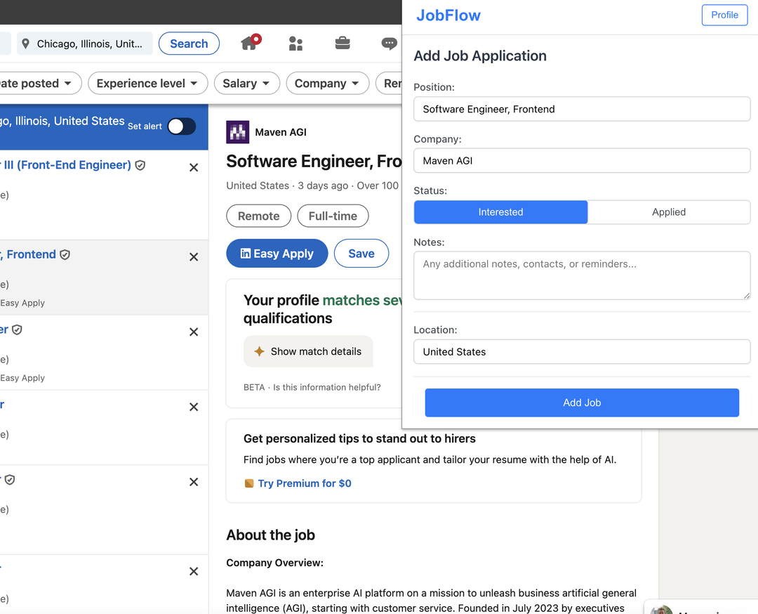 JobFlow Automation Features